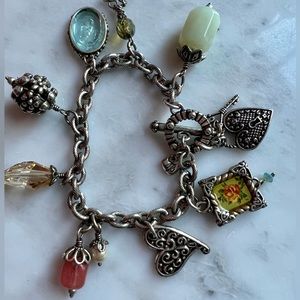 Brighton Bella Vita Silver Charm Bracelet Authentic Christmas holiday gift xmas